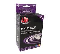 Uprint - LC1280- Pack de 5 Cartouches d'encre Compatibles avec Brother LC-1280 LC-1280XL LC-1240 pour Brother MFC J5910DW J625DW J430W J6510DW J6710DW J825DW MFC-J5910DW