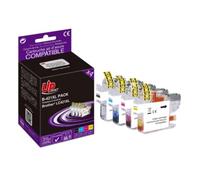 UPrint Cartouches d'encre LC421 XL - Pack compatible Brother - 4 couleurs