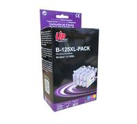 UPrint - Pack de 4 - couleur (cyan, magenta, jaune, noir) - compatible - boîte de suspension - cartouche d'encre (alternative pour : Brother LC125XL, Brother LC127XL) - pour Brother DCP-J4110DW