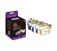 UPrint Cartouches d'encre Pack 4 - Noir Jaune Cyan Magenta - Compatible Brother LC422XL