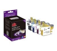 UPrint Cartouches d'encre Pack 4 - Noir Jaune Cyan Magenta - Compatible Brother LC422XL
