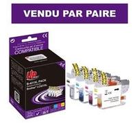 UPrint Cartouches d'encre LC421 XL - Pack compatible Brother - 4 couleurs