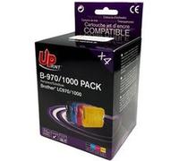 UPrint - Pack de 4 - noir, jaune, cyan, magenta - compatible - cartouche d'encre (alternative pour : Brother LC970) - pour Brother DCP-153, 157, 330, 350, 353, 357, 535, 560, 770, MFC-235, 260...