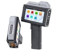 UPRINTJET Imprimante à jet d'encre portable de 25,4 mm avec cartouche d'encre à séchage rapide de 42 ml, machine d'impression de date pour l'heure, code à barres QRcode à barres, numéro de lot