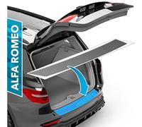 uProtect Film de Protection Seuil de Coffre Voiture Ensemble Complet pour Alfa Romeo Stelvio 949 I 2017-2025 Pare Choc Arriere - Film Carbone Autocollant
