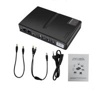 UPS Alimentation sans interruption 5 V 9 V 12 V DC Bloc d'alimentation de secours avec puce intelligente pour routeur modem surveillance caméra bureau maison Noir Silencieux Compact 18 W Puissance de