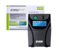 EVER Onduleur EASYLINE 650 AVR USB 0,65 kVA 360 W – Régulateur de tension automatique (AVR)