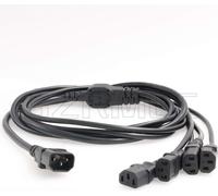 UPS PDU Server Y Splitter Power Cord IEC320 C14 to 2 x C13 10A 250V Extension Cable (4xC13 1.8m)