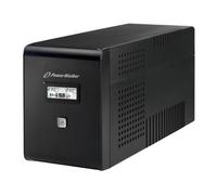 BlueWalker Onduleur VI 2000 LCD – 2000 VA 1200 Watt 220/230/240 V 9 Ah USB 4 sorties Noir