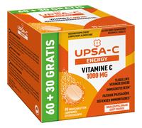 Upsa-C Energy Vitamine C 1000 Orange 90 Comprimés Effervescents