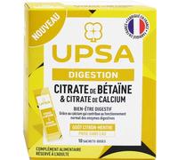 UPSA Citrate de Bétaïne & Citrate de Calcium - 10 sticks complément alimentaire