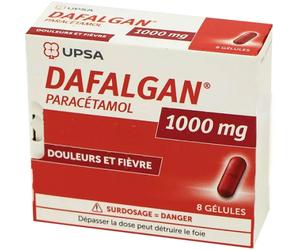 UPSA Dafalgan 1000mg 8 Gélules