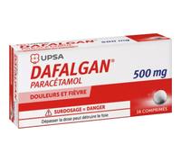 Upsa Dafalgan Paracétamol Douleurs Et Fièvre 16 Comprimés 500mg