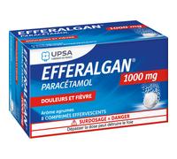 UPSA Efferalgan 1000mg Agrumes 8 Comprimés Effervescents