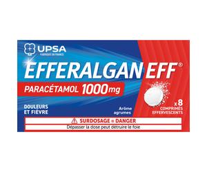 UPSA Efferalgan 1000mg Agrumes 8 Comprimés Effervescents