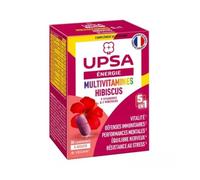 Upsa Énergie Multivitamines Hibiscus 5en1 30 Comprimés