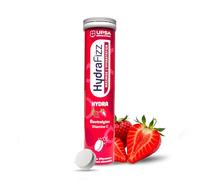 UPSA - Hydrafizz Hydra Fraise - Complément Alimentaire Hydratation Quotidienne - Électrolytes, Glucose & Vitamine C - Goût Fraise - Fabriqué en France - 16 Comprimés Effervescents