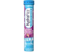 UPSA - Hydrafizz Hydra Sans Sucre Fruits Rouges - Complément Alimentaire d'hydratation sans sucre - Électrolytes & Vitamine C - Goût Fruits Rouges - Fabriqué en France - 16 Comprimés Effervescents