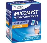 MUCOMYST Toux Grasse 200mg - Sachet Sachet(S) 18 pc(s)