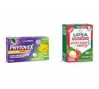UPSA - Phytovex Pastilles Gorge Intenses + Booster 5 en 1 - Gorge & Énergie - Irritations, Toux, Fatigue, Immunité & Concentration - Menthol, Extraits Végétaux, Vitamines & Minéraux - 24 Pastilles + 2