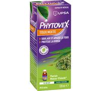 UPSA Phytovex Toux Mixte Sirop Sans Sucre Flacon 120ml