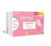 UPSA - Sérélys MENO - Complément Alimentaire Naturel Ménopause et Périménopause - Non Hormonal - Bouffées de Chaleur, Fatigue - PureCyTonin & Vitamine E - 90 Gélules Végétales - 3 Mois