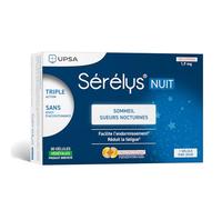 Sérélys Complément sommeil Nuit – Mélatonine et pollens – 30 gélules végétales