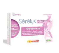 UPSA - Sérélys PERIMENO - Complément Alimentaire Femme - Périménopause | Non Hormonal - Bouffées de Chaleur, Sautes D'humeur, Stress, Fatigue - 30 Gélules Végétales - 1 mois