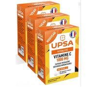 Upsa Vitalité Vitamine C 1000mg Lot De 3 Boites De 20 Comprimés