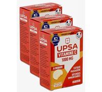 UPSA Vitality, Vitamin C 1000mg Tablet - Pack of 3 Boxes of 20 Tablets (Pack 3)