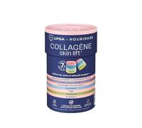 UPSA x Nourished Gummies Collagène 7-en-1 - Peau, 30 Gummies | Collagène, acide hyaluronique et élastine pour une peau lisse et ferme. Sans sucres, vegan et au goût fruité.