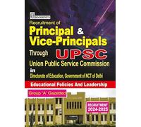 UPSC Principal/Vice Principal Recruitment 2024-2025 Educational Policies and Leadership