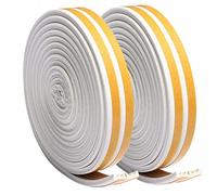 UPSEN Ruban d'étanchéité autocollant pour portes fenêtres, Joint de porte en caoutchouc, Blanc E-9x4-20 m
