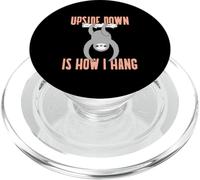 Upside Down is How I Hang (Graphique Amusant de Paresseux) PopSockets PopGrip pour MagSafe
