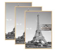 upsimples Lot de 3 Cadre 50x70 cm, Cadre Photo 50x70 Bois, pour Galerie de Photos, Bande D'insertion, Montage Mural Horizontal ou Vertical