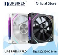 UPSIREN UF-2 PRISM 5 PRO 12CM ARGB grand Volume d'air ventilateur de châssis d'ordinateur version régulière/version inversée sélection double mode WT REGULAR