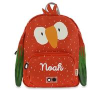 upstitch studio Trixie Sac à dos et gourde pour enfants, sac à dos de maternelle, sac à dos et gourde pour enfants, personnalisables avec nom individuel ou en kit, Perroquet., Rucksack SMALL