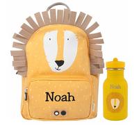 upstitch studio Trixie Sac à dos et gourde pour enfants, sac à dos de maternelle, sac à dos et gourde pour enfants, personnalisables avec nom individuel ou en kit