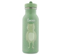 upstitch studio Trixie Sac à dos et gourde pour enfants, sac à dos de maternelle, sac à dos et gourde pour enfants, personnalisables avec nom individuel ou en kit, Grenouille, Flasche 500ml