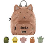 upstitch studio Trixie Sac à dos pour enfant avec nom brodé personnalisé, chat, Rucksack KLEIN/SMALL