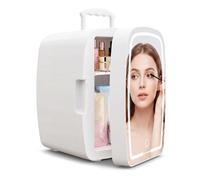 Upstreman 6L Mini Frigo Cosmetique, Mini Frigo Chambre avec Miroir, Éclairage LED 3 Intensités, 35 dB Silencieux et Portable pour Chambre, Bureau, TF06 PRO