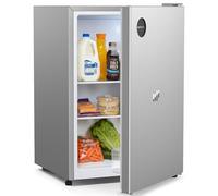 Upstreman 71L Petit Frigo Sans Congélateur, CR71-Argent | 7 niveaux de température 1-10°C, Éclairage LED, 40 dB Silencieux, Économe en Énergie, pour Chambre Bureau Cuisine