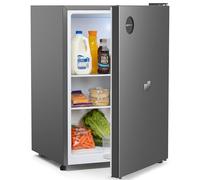 Upstreman 71L Petit Frigo Sans Congélateur, CR71-Gris Foncé | 7 niveaux de température 1-10°C, Éclairage LED, 40 dB Silencieux, Économe en Énergie, pour Chambre Bureau Cuisine