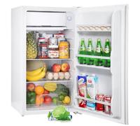 Upstreman Petit Frigo avec Congélateur de 91L, Bac à Légumes, Thermostat Réglable, Silencieux, Petit Frigo de Bureau, Porte Réversible, Réfrigérateur pour Dortoir, Chambre, Blanc - BR321
