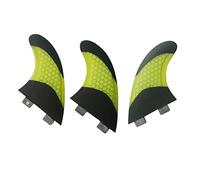 UPSURF Planche De Surf FCS Base 3palmes Fibre De Verre pour Planche De Surf Thruster Set Carbone Rayon De Miel