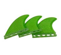 UPSURF Planche de Surf Tri Fin Future en Fibre de Verre Nid d'abeille Taille M (Green G7)