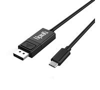 UPTab Câble USB C vers DisplayPort 8K 60 Hz (2M/6,56FT) Type C vers DisplayPort Thunderbolt 3 Compatible avec MacBook Pro, iPad Pro, MacBook Air iMac, Mac Mini, Dell XPS 15/13, Samsung Galaxy S10/S9/S8