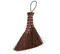 UPTALY 1 balai à poils naturels de palmier (type A : 15 cm x 12 cm), fixé par un fil de cuivre, brosses à récurer faites à la main, petit balai de bureau, mini balai de nettoyage à épousseter