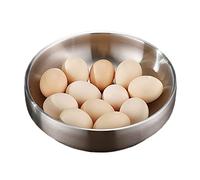UPTALY Bols à nouilles coréennes surdimensionnés de 1800ml (23 cm, argent), grand bol à ramen en acier inoxydable 18/10, bol à salade épais, bol à soupe isotherme à double paroi, bol Udon et soba