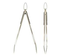 UPTALY Lot de 2 pinces à barbecue extra longues de 45,7 cm en acier inoxydable avec long manche, pince à nourriture de grande taille, pince de service épaisse pour cuisine, grill, barbecue, buffet